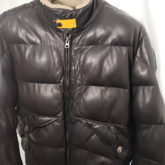 Parajumpers XL Kristof Lambskin Leather Bomber Jacket – Like New - Picture 2 of 9